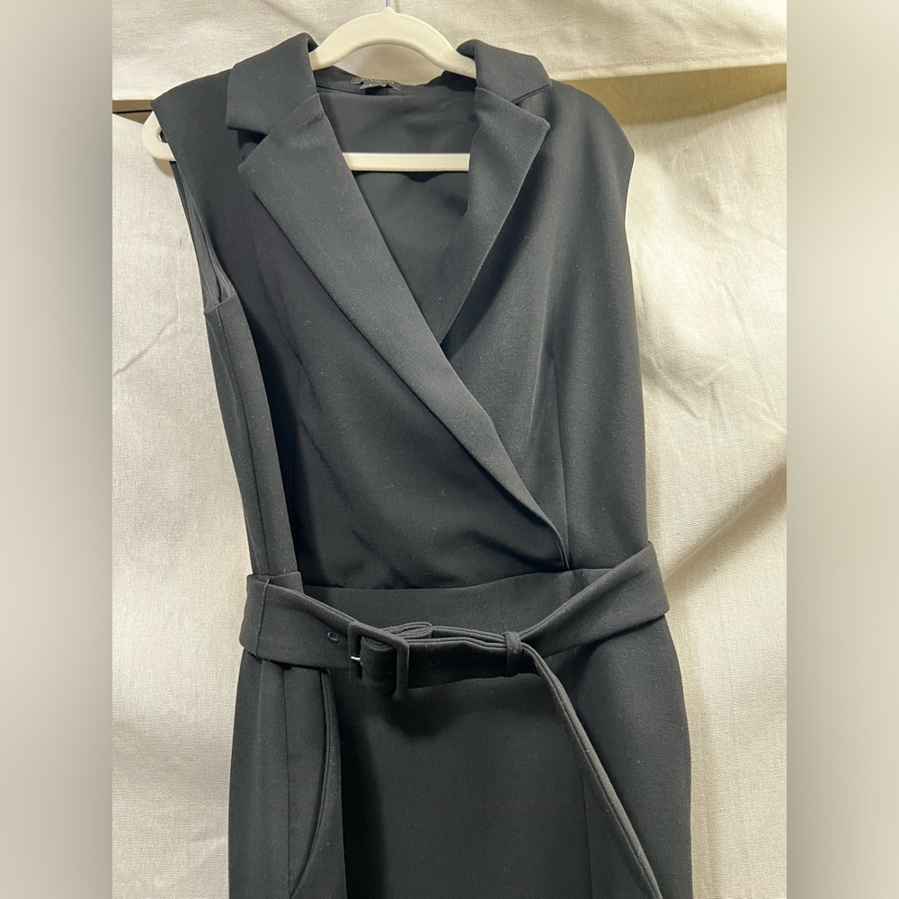 Ann Taylor Black Belted Dress